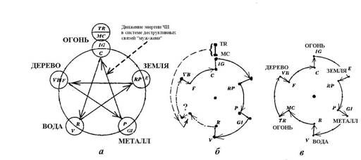 Рисунок 26. Годовой цикл движения энергии по 12 меридианам. 